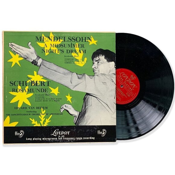 Vintage 50s Mendelssohn & Schubert Vinyl – A Midsummer Night's Dream & Rosamunde - Picture 1 of 5